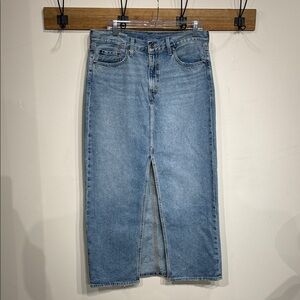 Levis Maxi Denim Skirt